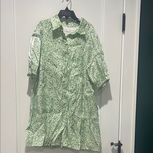 Zara girls size 10 gorgeous, green floral dress NWOT